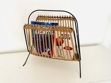 ? portariviste vintage con canne di bambù bamboo midollino anni 60