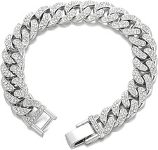 Bracciale Cubano in Acciaio Al