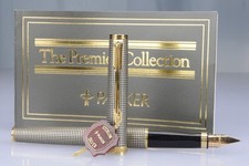 Parker 75 "The Premier Collection" Argento 925/°°° Nib F 18Kt-750 Made in France