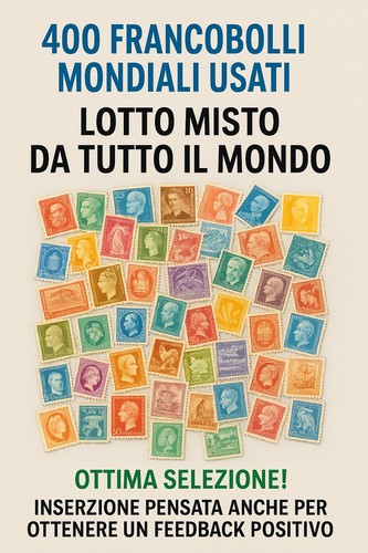 400 francobolli mondiali