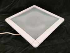 Plafoniera quadra 38cm by VECA Vetro +Cornice Legno Laccato+Base Metallo-XXX