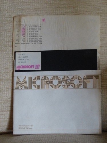 Floppy disk microsoft - disk, 1981