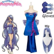 Costume Anime Sirena Melodia Pichi Pitch Noel Vestito Cosplay Con Guanti