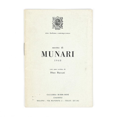Mostra munari bruno - munari, /