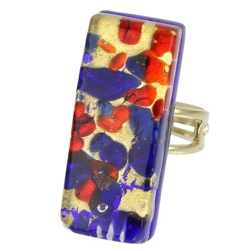 Anello rettangolare regolabile - anello,