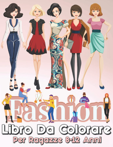 Libro colorare moda - di,