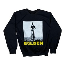 Felpa Harry Styles Golden uomo piccola nera grafica girocollo pullover pile