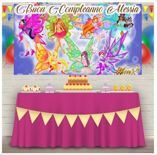 Striscione banner winx fate - winx,