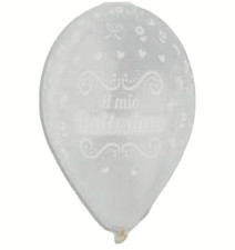 PALLONCINI IL MIO BATTESIMO TRASPARENTE 10Pz 12 POLLICI  30 cm diam FESTA PARTY