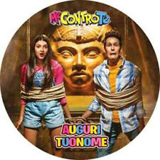 Cialda ME CONTRO TE PERSI NEL TEMPO con NOME Decorazione Torta Ostia Zucchero 