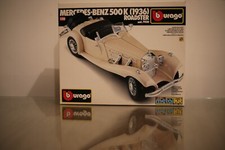Kit metallo pressofuso Mercedes 500K 1936 Roadster Burago 7020