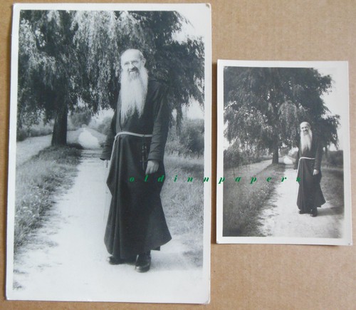 Padre leandro con barba - padre, lunga
