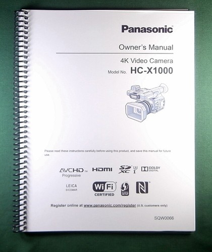 Panasonic x1000 manuale - panasonic,