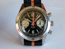 CAUNY-"20 ATMOS"-OVERSIZE (38 MM)-CASSA A VITE-SUB 200 M-VALJOUX 7733-FIRMATO