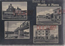 MUSILE DI PIAVE VENEZIA SALUTI 4 VEDUTE CON ALBERGO S. MARCO FGV 1961 BELLA