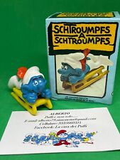 PUFFI SMURF PUFFO CON SLITTINO SUPER PUFFO BOBSLED 40201 IN BOX