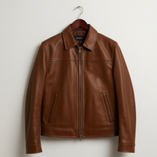 Giacca uomo pelle marrone - giacca,
