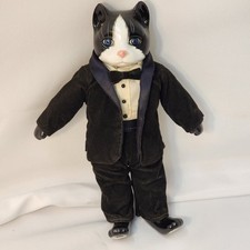 Vintage Tuxedo Cat - Blue Eyes