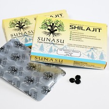 Shilajit Original Mumijo 120 compresse/gocce ad alto dosaggio | 65-80% acido fulvico