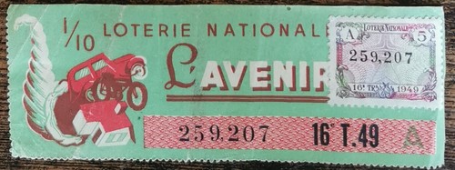 Billet loterie nationale - billet,