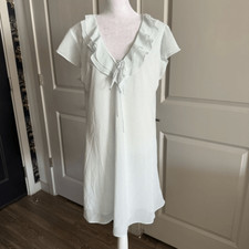 Abito babydoll camicia da notte vintage Oscar de la Renta etichetta rosa a pois taglia L