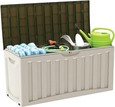 Baule Esterno in Resina Vari Colori | 7House | Cassapanca Esterna per Giardino, 