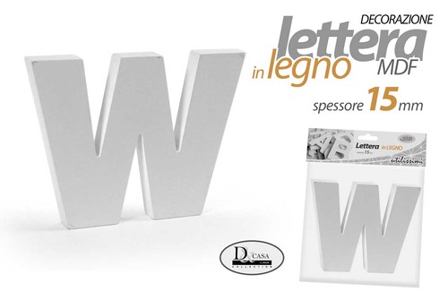 Lettera legno tavolo - lettera, w