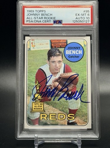 1969 topps johnny bench - 1969,