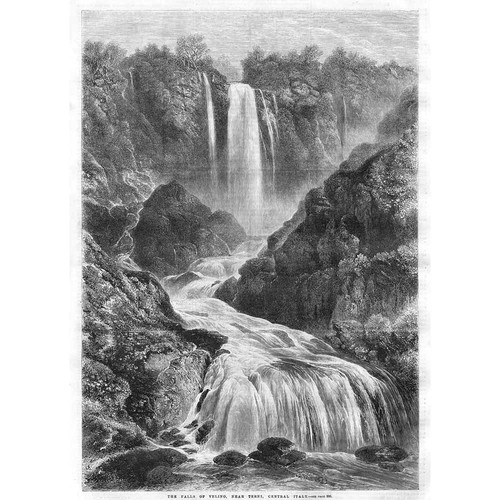 Italia cascate del velino - le,