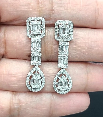 Orecchini 2ct moissanite - 2ct,