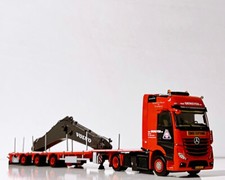 Rimorchio pianale Mercedes Actros + braccio come carico "Van Grinsven" modell...