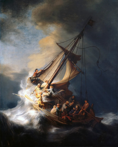 Rembrandt cristo barca a - rembrandt,