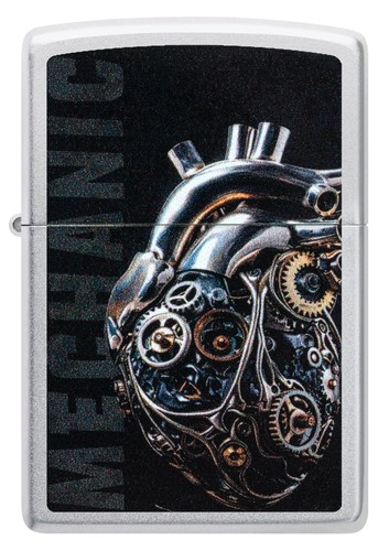 Accendino zippo heart steel - of,