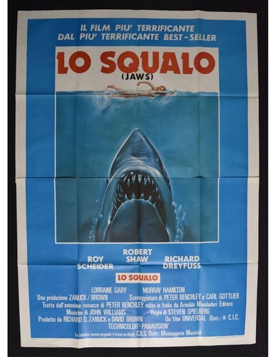 Manifesto squalo jaws - lo,