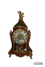 Orologio Francese Stile Luigi XV Boulle in Tartaruga e Bronzo