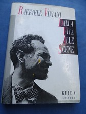 RAFFAELE VIVIANI-DALLA VITA ALLE SCENE-GUIDA, NAPOLI 1988 CON 115 IMMAGINI FOT.