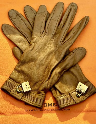 Hermes guanti pelle - pelle, di