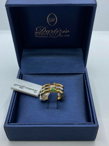 Anello fascia tre colori con - anello,
