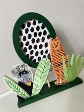 NUOVA cornice portafoto Habitat bambini animali della giungla espositore regalo nuova legno