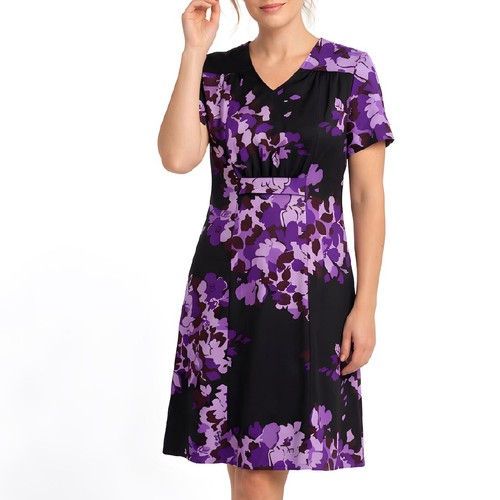 Abito vintage viola - , floreale
