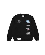 Felpa girocollo nera AAPE by A