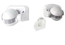 SENSORE DI MOVIMENTO INFRAROSSI 180° PIR CREPUSCOLARE RILEVA PRESENZA LUCI