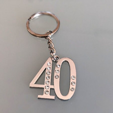 Portachiavi 40 anni in Metallo