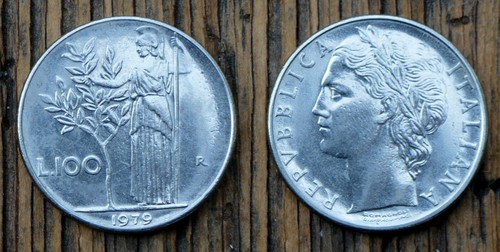 Moneta italia 100 lire - 100,