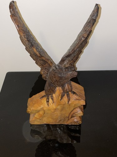 Scultura aquila legno - scultura, in