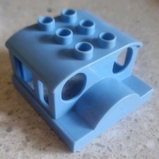 LEGO DUPLO - CABINA TETTO PER LOCOMOTIVA ELETTRICA CELESTE - 10507 VINTAGE USATO