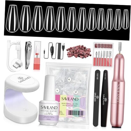 Gel nail kit with light - gel, v