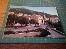 151532 VECCHIA  cartolina CON  FIAT 600 E SCOOTER LAMBRETTA A FINALE LIGURE 