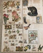 4 PAGINE vintage vittoriane