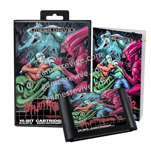 Splatterhouse with manual - splatterhouse,